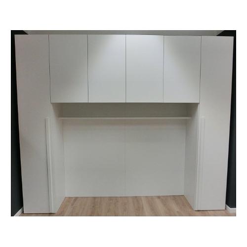 Felver LOFT Ponte Armadio 6 Ante battenti Frassino bianco (295cm) Mobile KIT
