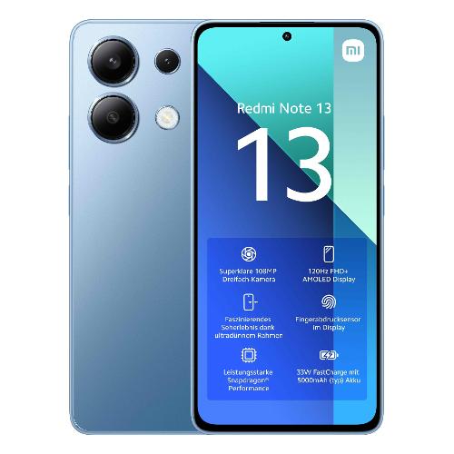 Xiaomi Smartphone 6,67" REDMI NOTE 13 4G Lte Ice blue 128GB MZB0FZ0EU Ram 6GB
