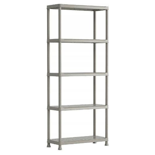 Keter Scaffale componibile 5 ripiani ad incastro (75x32x176cm) PLANET grigio union 95093000105