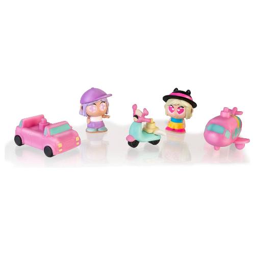 Famosa Set personaggi Tiny Pack con veicoli 5 pz TROTTIES TFT26000