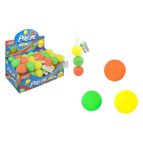 Globo Set palline per racchettoni Neon 3 pz W’TOY Colori assortiti 41905