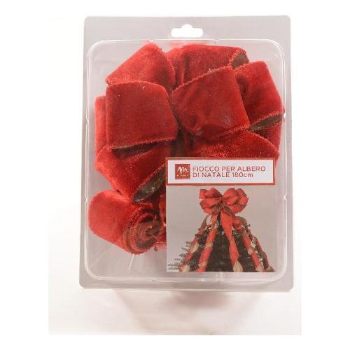 Mercury Fiocco decorativo Natale (180cm) (1pz) Rosso 38146