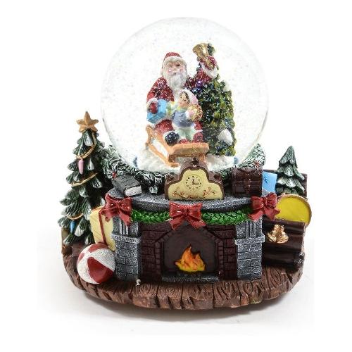 Mercury Palla neve con movimento musica e luci (16x14x16 cm) 29564