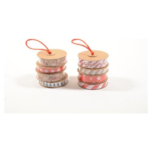 Mercury Nastro decorativo Set 4 Rocchetti Assortito (300 cm) 48732