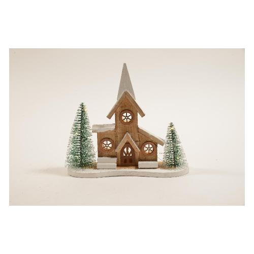 Mercury Paesaggio Natale Luminoso con alberi (26x7x23 cm) 26853