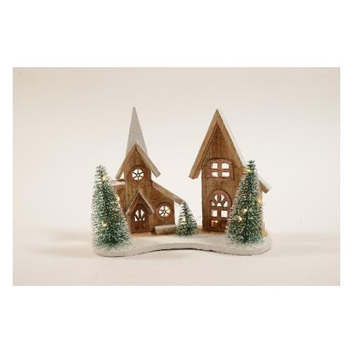 Mercury Paesaggio con luci (30x23x24cm) 26846