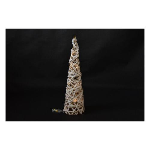Mercury Decoro Cono Metal con led Bianco e Oro (20x80 cm) nr 20 luci 43386