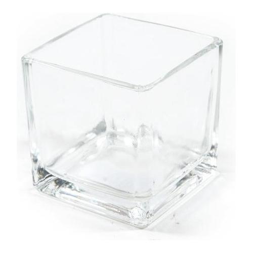 Mercury Porta candela (6x6x6cm) Cubo Trasparente 01142