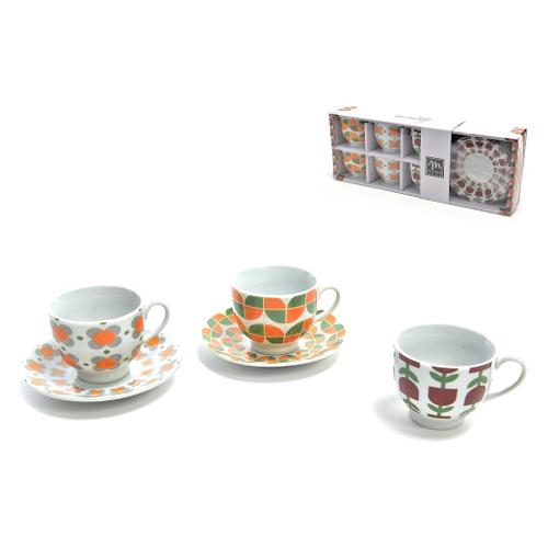 Mercury Set tazzine caffè con piatto 6 pz (90ml) 00787