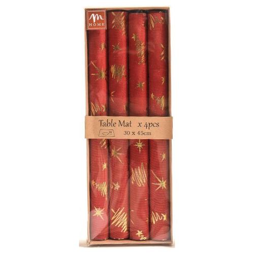 Mercury Set tovagliette americane natalizie Natale NATALE Assortito (45x30cm) 49753