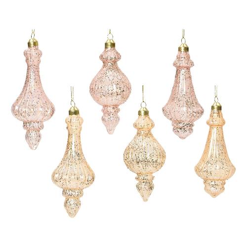 Kaemingk Addobbo (15cm) Pink pearl Assortito Vetro 070099