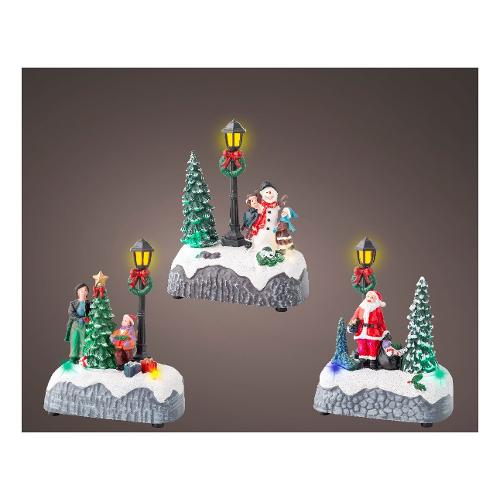 Kaemingk Personaggi Natale con luci (10x5,5x12cm) Assortito 487862
