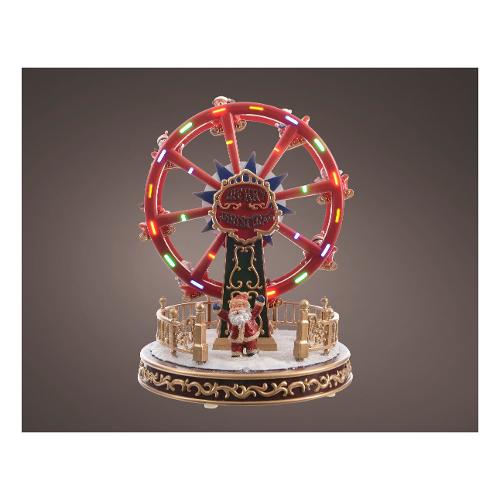 Kaemingk Ruota panoramica con movimento, luci e musica (21x21x26,4cm) 481247