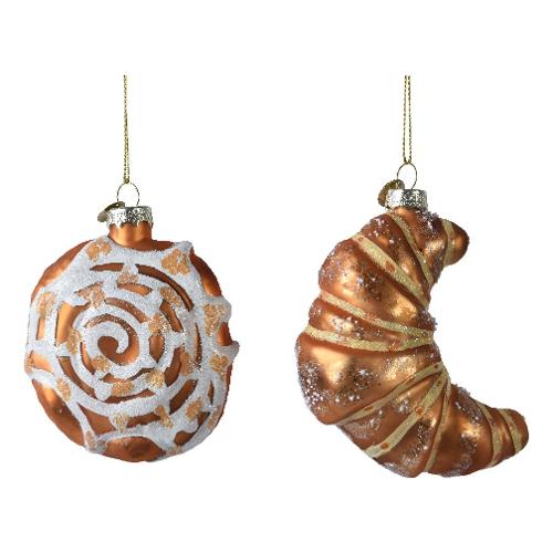 Kaemingk Ciambella o Cornetto (11cm) Assortito Vetro 121255