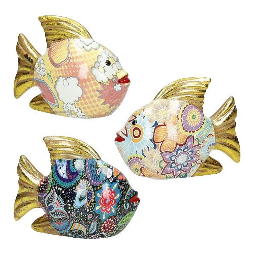 Brandani Salvadanaio Ceramica (14,5x6x12cm) Pesciolino Assortito 51254