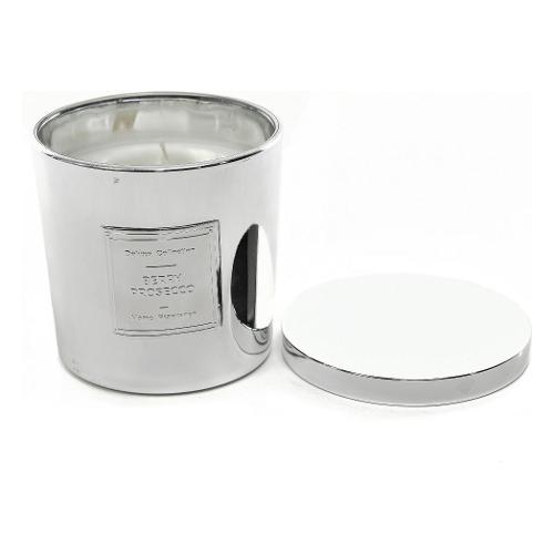 Mercury Candela profumata Berry Prosecco (9,5x10cm) Lingotto CHRISTMAS Silver 60269