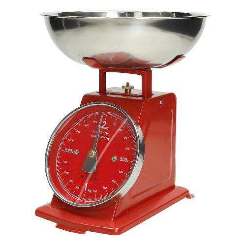 Brandani Bilancia cucina VINTAGE Rosso 51522 2 Kg