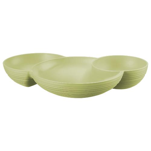 Guzzini Antipastiera Plastica (29,5cm) 3P TIERRA Verde 171200257