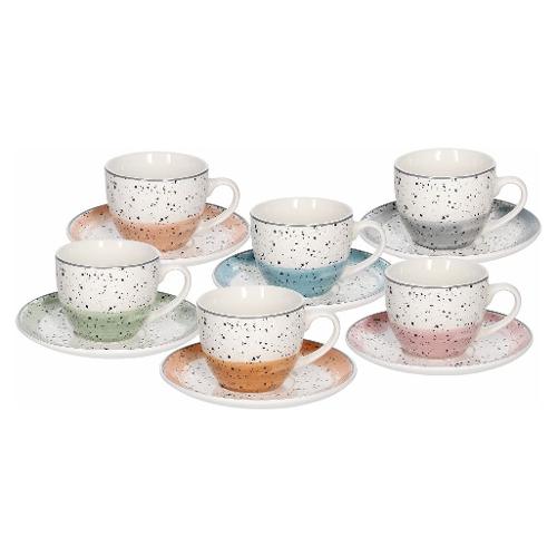 Tognana Set tazze te con piatto 6 pz (200ml) SIENNA Multicolor IR68502M209