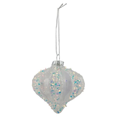 Due Esse Christmas Pallina albero Trasparente XNA23031801 (8cm)