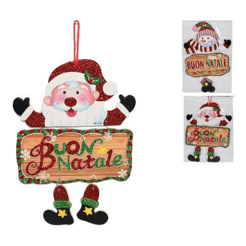 Due Esse Christmas Decoro Appendibile Personaggi Natalizi 22x34 cm Assortito XNA18022361