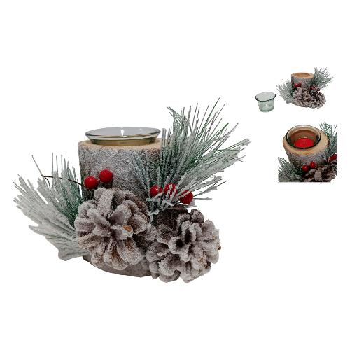 Due Esse Christmas Porta candela (17x12,5x13cm) 1F CHRISTMAS XNA23019461