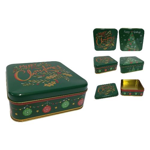 Due Esse Christmas Scatola Natale (17x17x6,5cm) (1pz) Assortito XNA24010421