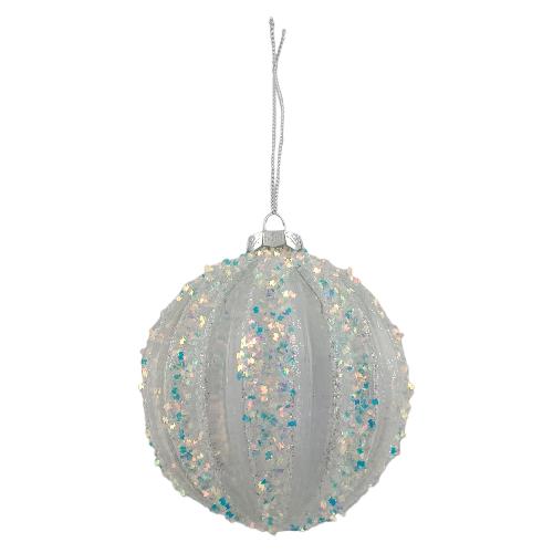 Due Esse Christmas Pallina albero (10cm) Vetro Trasparente XNA23031821