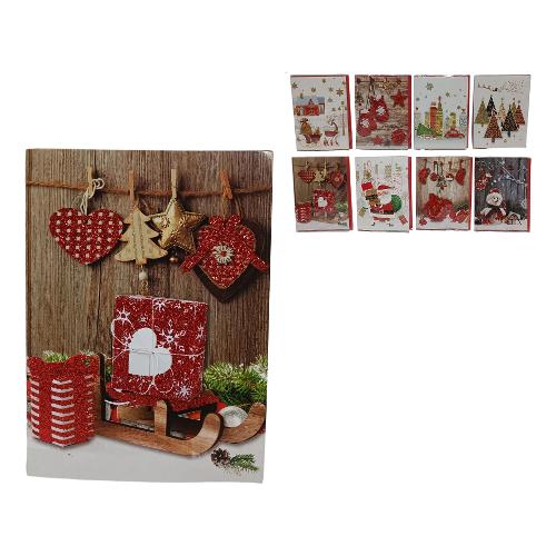 Due Esse Christmas Set biglietti natalizi Musicali con luci Assortito RO006577
