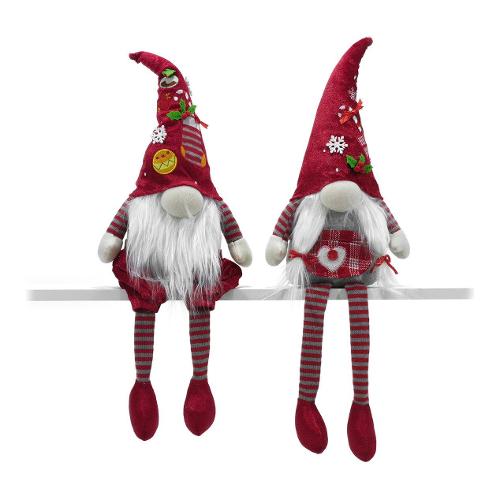 General Trade Gnomo seduto Red gambe molli colore assortito (58 cm) 421263
