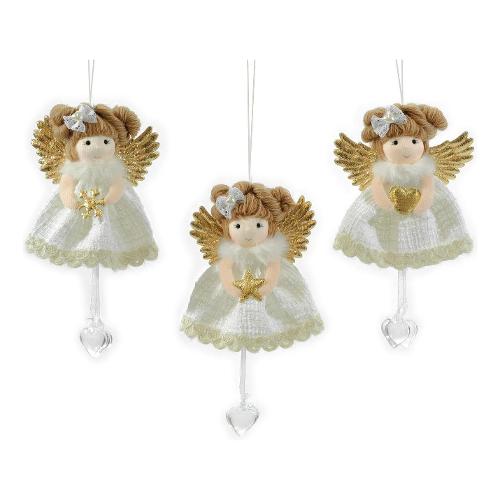 General Trade Decoro Pendaglio Angelo Bianco Assortito (18 cm) 436961