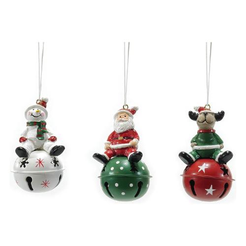 General Trade Decoro Appendibile campanello soggetto Natale Assortito (9 cm) 649160