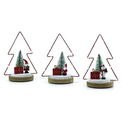 General Trade Albero di natale Assortito 649231 (23cm) MICROLED