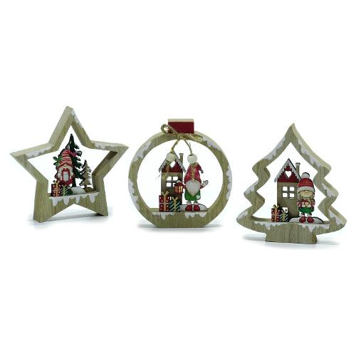 General Trade Paesaggio Natale (12x12cm) (1pz) Assortito 634422