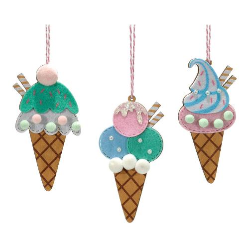 General Trade Decoro Pendaglio cono gelato Assortito (13 cm) 380053