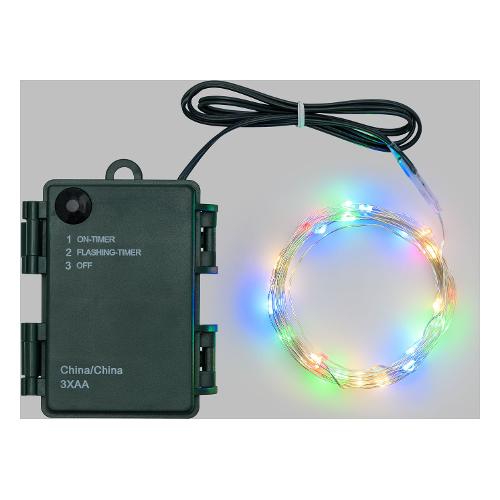 Lotti Filo (7,9+1mt) 80 luci Multicolor Microled giochi luce 65932