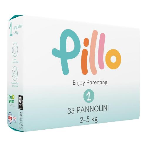 Pillo Pannolini misura 1 Newborn 2-5 kg 33 pz ENJOY PARENTING 00212