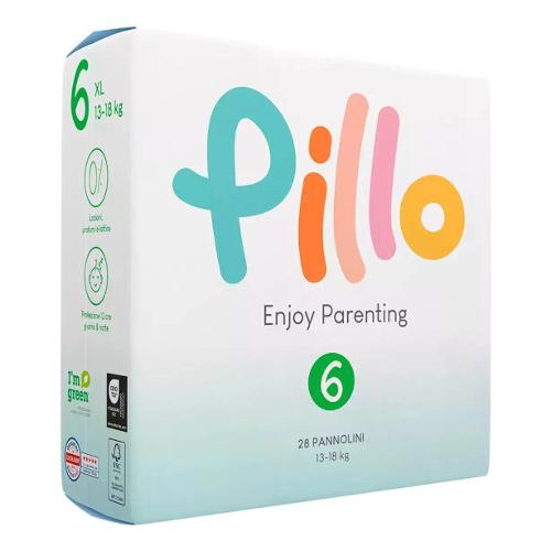 Pillo Pannolini Misura 6 XL 13-18 kg 28 pz ENJOY PARENTING 00227