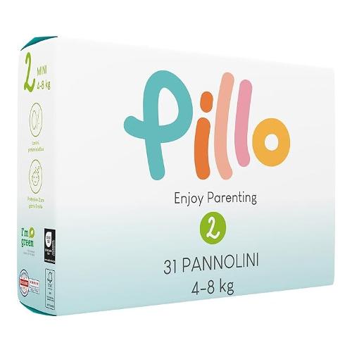 Pillo Pannolini Misura 2 Mini 4-8 kg 31 pz ENJOY PARENTING 00215