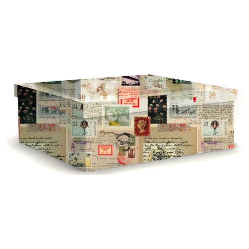 Marpimar Scatola regalo FRANCOBOLLI (26x18x10 cm) SCCD61