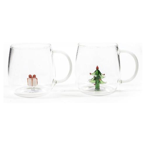 Mercury Tazza mug Vetro borosilicato (400ml) con decorazione Assortito 18568