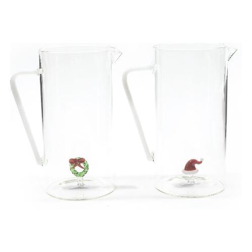 Mercury Caraffa vetro borosilicato (1,3Lt) con decorazione Assortito 18575
