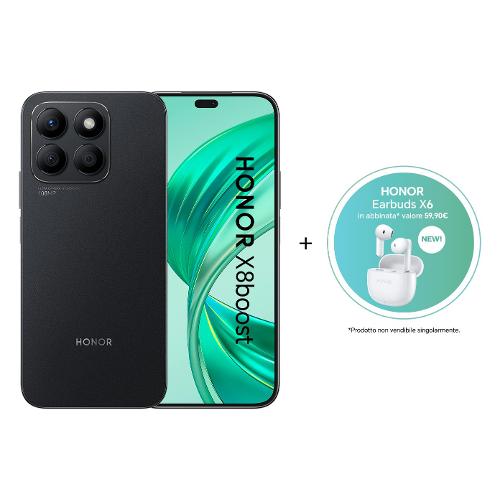 Honor Smartphone 6,7" X8 BOOST + Earbuds X6 4G Lte Midnight black ( 256GB Ram 8GB 4500mAh )