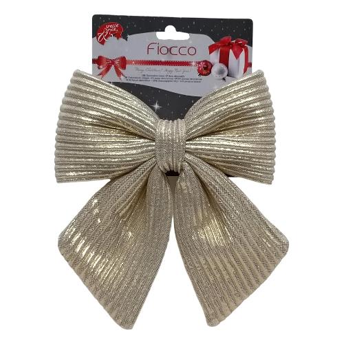 Due Esse Christmas Fiocco decorativo Natale (13x15cm) (1pz) Beige XNA24004151