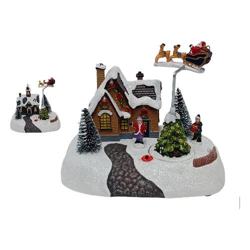 Due Esse Christmas Giostrina movimento e musica assortito (18,5x13x15 cm) XNA23028441