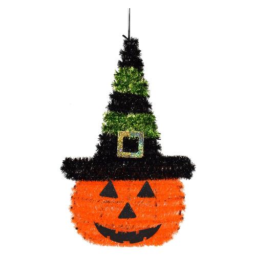 Due Esse Christmas Appendibile Zucca con cappello Decorazione Halloween Assortito (40 cm) XHW22000071