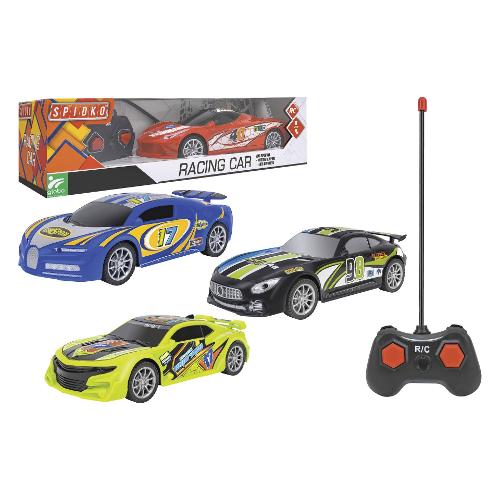 Globo Radiocomando Auto da corsa 3 funzioni 27 Mhz scala 1:22 SPIDKO Assortito 41479