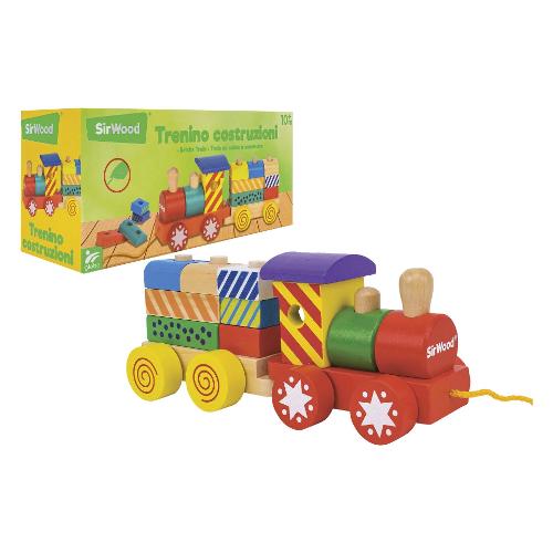 Globo Trenino Costruzioni Legno 10m+ SIR WOOD Multicolor 41611