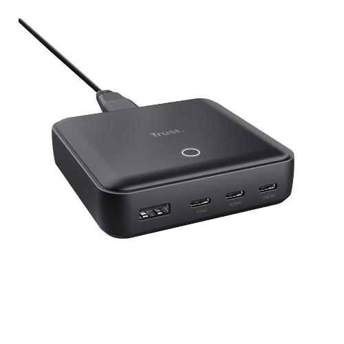 Trust Caricabatterie USB Type-A, USB Type-C MAXO 100W Power Delivery Black 25242