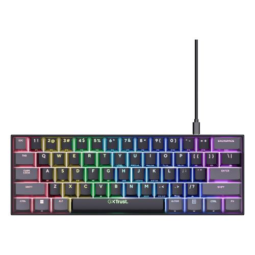Trust Tastiera computer GXT 867 Acira Mini Wired Black 24884